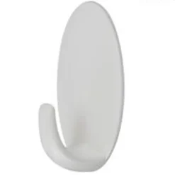 SET 2PZ GANCI APPENDINI ADESIVI PARETE CASA CUCINA BAGNO ATTACCAPANNI OVALI 59676