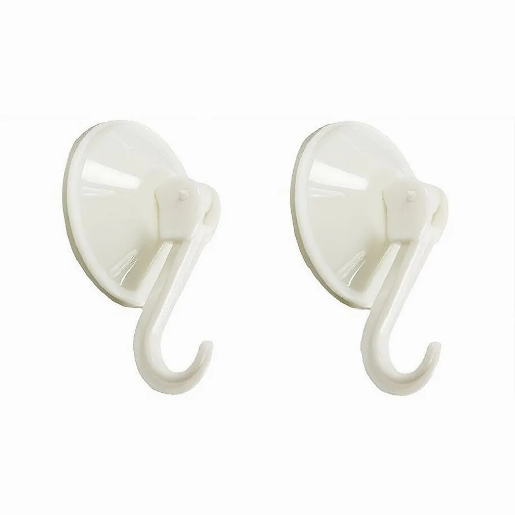 SET 2PZ GANCI APPENDINI PARETE A VENTOSA CUCINA BAGNO ATTACCAPANNI BIANCHI 59673