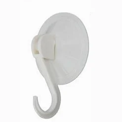 SET 2PZ GANCI APPENDINI PARETE A VENTOSA CUCINA BAGNO ATTACCAPANNI BIANCHI 59673