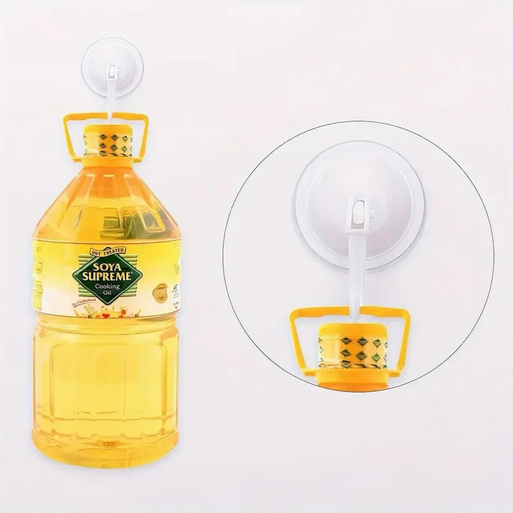 SET 2PZ GANCI APPENDINI PARETE A VENTOSA CUCINA BAGNO ATTACCAPANNI BIANCHI 59673