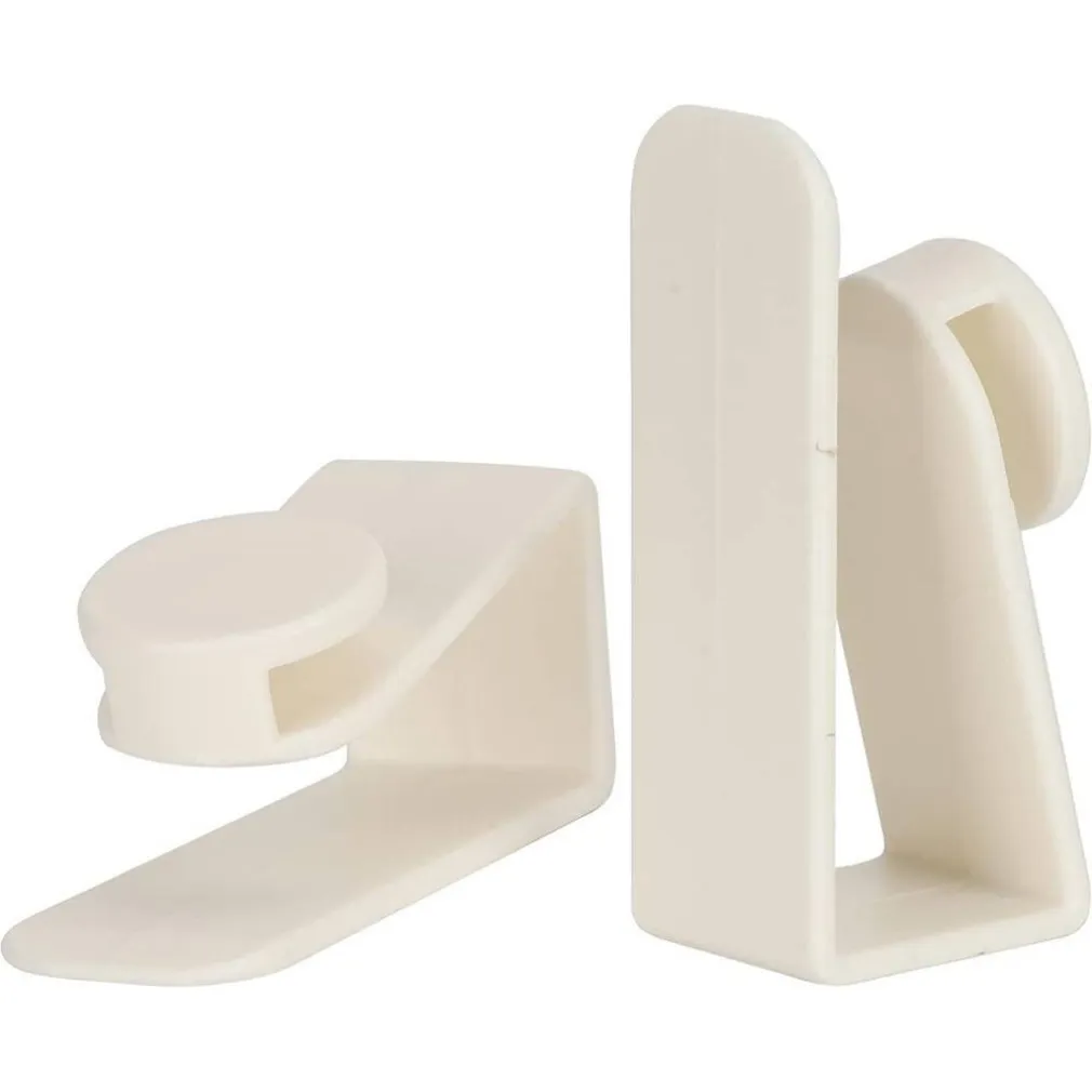 SET 2PZ GANCI PER PORTA ARMADIO PORTATILI PER APPENDERE OGGETTI CASA BIANCO 87359