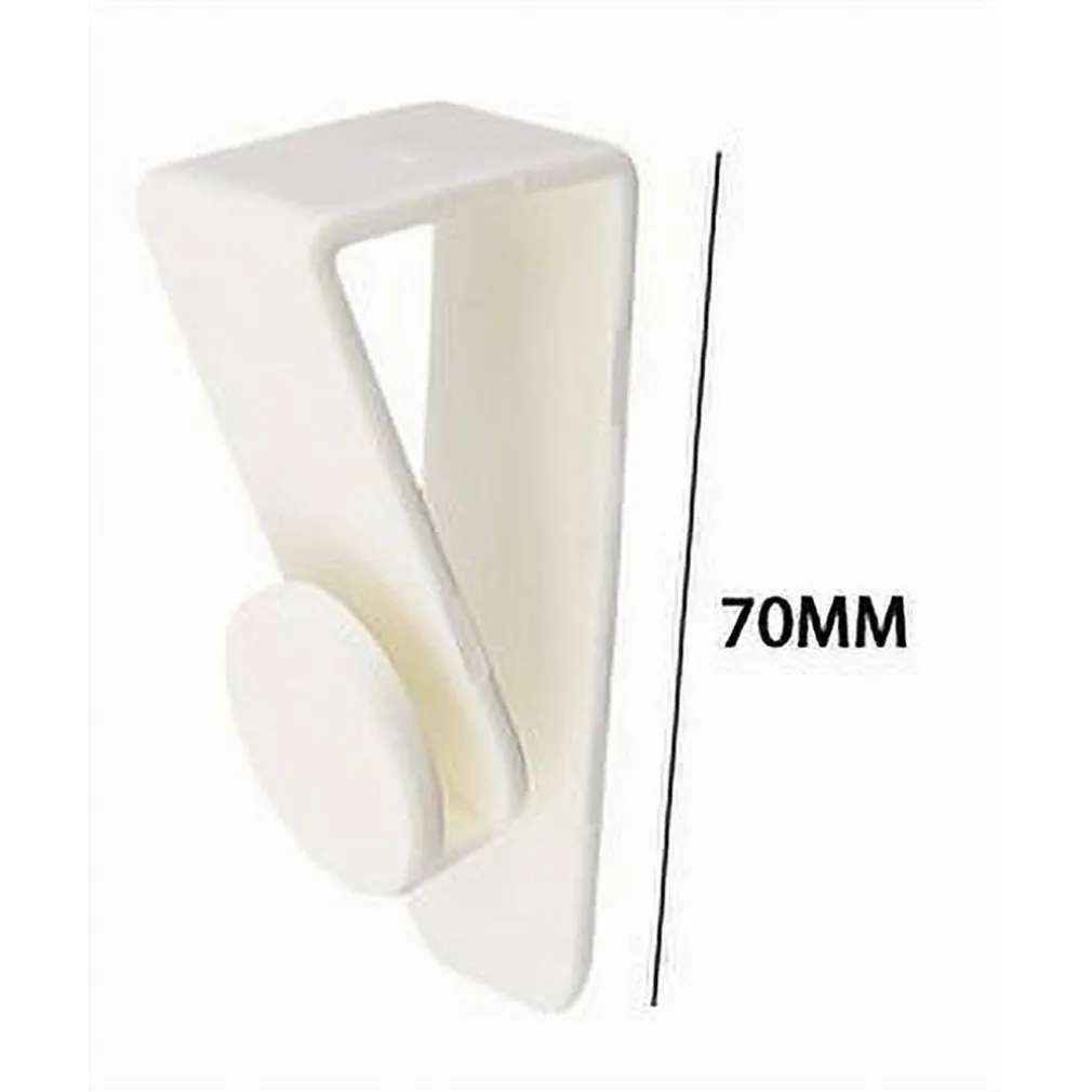 SET 2PZ GANCI PER PORTA ARMADIO PORTATILI PER APPENDERE OGGETTI CASA BIANCO 87359