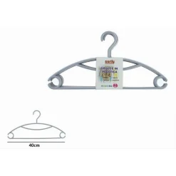 SET 5PZ GRUCCE STAMPELLE APPENDIABITI IN PLASTICA GRIGIA VESTITI PANTALONI 87684