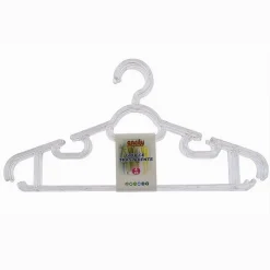 SET 4PZ GRUCCE STAMPELLE PLASTICA TRASPARENTE APPENDIABITI PANTALONI VESTITI 87002