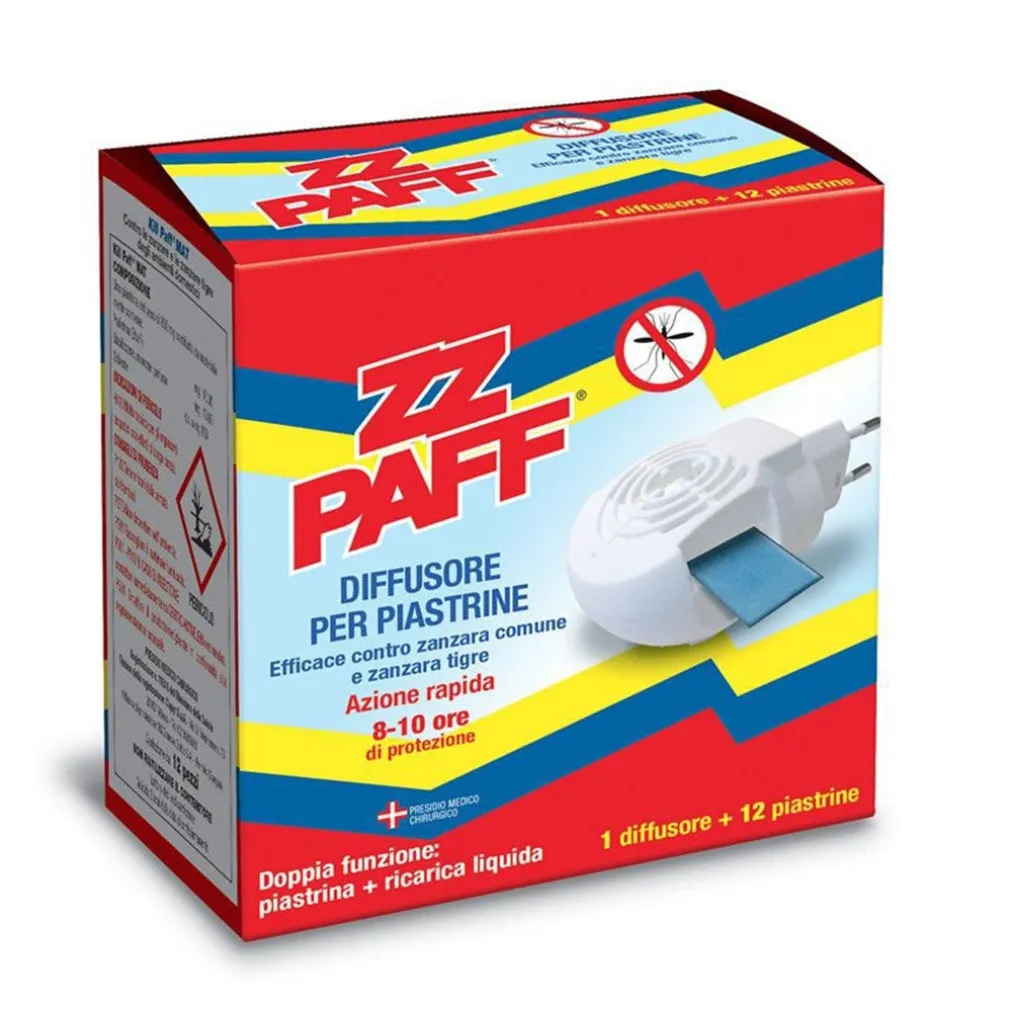 SET 12PZ INSETTICIDA DIFFUSORE ELETTRICO 12 PIASTRINE DOPPIA FUNZIONE AZIONE RAPIDA 009374