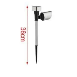 SET 12PZ LAMPADA FARETTO ENERGIA SOLARE LED DA GIARDINO A PICCHETTO 36CM 2002997