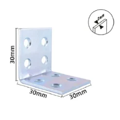 SET 4PZ LASTRINE LASTRINA AD ANGOLO ANGOLARE 30X30X30X2MM CON VITI MOBILI 57119