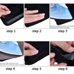 SET 3PZ NASTRO TERMOADESIVO NASTRI TESSUTO STOFFA LARGO 1.5CM ADESIONE CON FERRO STIRO