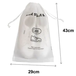 SET 3PZ ORGANIZER DA VIAGGIO CASA BORSA SACCO PER SCARPE 29X43CM CON COULISSE 87703