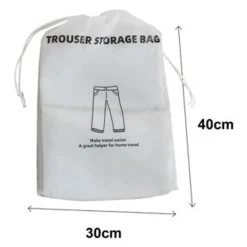 SET 3PZ ORGANIZER VIAGGIO CASA BORSA PORTA PANTALONI 30X40CM SACCO CON COULISSE 87706