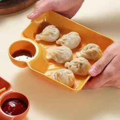 SET 8PZ PIATTO DA PORTATA MULTIFUNZIONE PER SALSE CIOTOLA IMMERSIONE PER SNACK FESTE