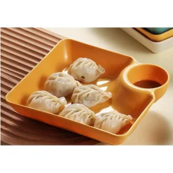 SET 8PZ PIATTO DA PORTATA MULTIFUNZIONE PER SALSE CIOTOLA IMMERSIONE PER SNACK FESTE