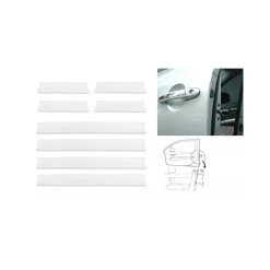 SET 8PZ PROTEZIONE UNIVERSALE GUARNIZIONE PORTIERA AUTO ADESIVA FLESSIBILE PARACOLPI