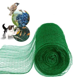 SET 2PZ RETE IN POLIETILENE ANTI ANIMALI MAGLIA 1.5X10MT VERDE PROTEZIONE PIANTE ORTO 134614
