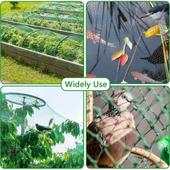 SET 2PZ RETE IN POLIETILENE ANTI ANIMALI MAGLIA 1.5X10MT VERDE PROTEZIONE PIANTE ORTO 134614