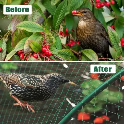 SET 2PZ RETE IN POLIETILENE ANTI ANIMALI MAGLIA 2X10MT VERDE PROTEZIONE PIANTE ORTO 134615