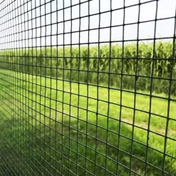 SET 3PZ RETE METALLICA PLASTIFICATA PER RECINZIONE CANCELLI GIARDINO 1.5X3MT 223097