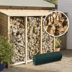 SET 3PZ RETE METALLICA PLASTIFICATA 1.5X3MT MAGLIA ESAGONALE 19MM RECINZIONE 020247