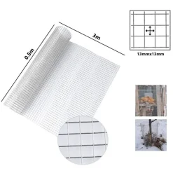 SET 3PZ RETE METALLICA ZINCATA 0.5X3MT RECINZIONE PROTEZIONE ALBERI GIARDINO ANIMALI 020248