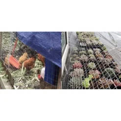 SET 3PZ RETE METALLICA ZINCATA 0.5X3MT RECINZIONE PROTEZIONE ALBERI GIARDINO ANIMALI 020248