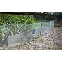 SET 3PZ RETE METALLICA ZINCATA 1X3MT RECINZIONE PROTEZIONE ALBERI GIARDINO ANIMALI 020249