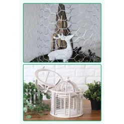 SET 2PZ RETE METALLICA ZINCATA MAGLIA ESAGONALE 1.5X3MT RECINZIONE PROTEZIONE 020255