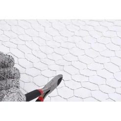 SET 2PZ RETE METALLICA ZINCATA MAGLIA ESAGONALE 1.5X3MT RECINZIONE PROTEZIONE 020255