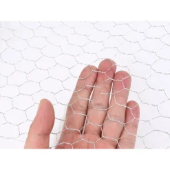 SET 2PZ RETE METALLICA ZINCATA MAGLIA ESAGONALE 1.5X3MT RECINZIONE PROTEZIONE 020255