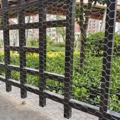 SET 2PZ RETE METALLICA ZINCATA MAGLIA ESAGONALE 1.5X3MT RECINZIONE PROTEZIONE 020255