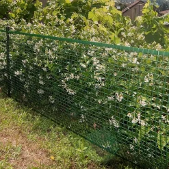 SET 3PZ RETE PLASTICA PROTETTIVA VERDE 0,5X5MT CANCELLI RECINZIONI BALCONI MAGLIA 16MM 219788