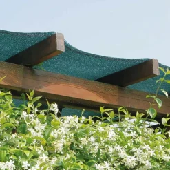 SET 2PZ RETE TELO OMBREGGIANTE DI COPERTURA VERDE 2X5MT PARASOLE GIARDINO ESTERNI 230745