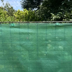 SET 2PZ RETE TELO OMBREGGIANTE DI COPERTURA VERDE 2X5MT PARASOLE GIARDINO ESTERNI 230745