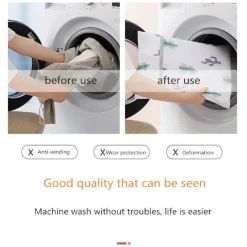 SET 2PZ SACCHETTO LAVAGGIO RETE CON CERNIERA BIANCHERIA 40X50CM A FANTASIA 58128