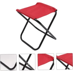 SET 6PZ SGABELLO CAMPING PESCA MINI SEDIA SPIAGGIA PIEGHEVOLE IN METALLO TESSUTO 020227