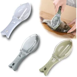 SET 3PZ SQUAMATORE PESCI RASCHIETTO PLASTICA SQUAME PESCE CASA CUCINA RISTORANTE