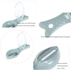 SET 3PZ SQUAMATORE PESCI RASCHIETTO PLASTICA SQUAME PESCE CASA CUCINA RISTORANTE