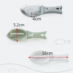 SET 3PZ SQUAMATORE PESCI RASCHIETTO PLASTICA SQUAME PESCE CASA CUCINA RISTORANTE