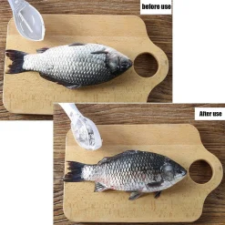 SET 3PZ SQUAMATORE PESCI RASCHIETTO PLASTICA SQUAME PESCE CASA CUCINA RISTORANTE