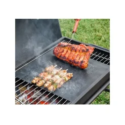 SET 6PZ TAPPETINI IN TEFLON PER GRIGLIA BARBECUE 40X33 CM RIUTILIZZABILI 7823804