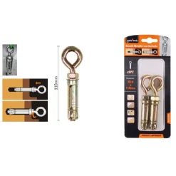 SET 2PZ TASSELLI METALLICI OCCHIELLO BULLONI M10X110MM ACCESSORI MINUTERIA 91050