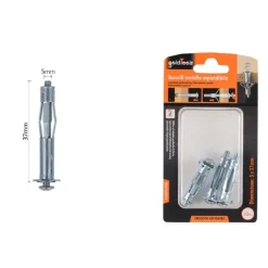 SET 3PZ TASSELLI METALLICI ESPANDIBILI VITI A ESPANSIONE STILE I 5 X 37 MM 92851