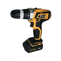 SET 2PZ TRAPANO ELETTRICO 710W + AVVITATORE DOPPIA BATTERIA 18V ACCESSORI IW017