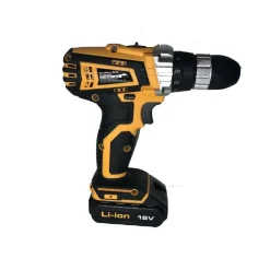 SET 2PZ TRAPANO ELETTRICO 710W + AVVITATORE DOPPIA BATTERIA 18V ACCESSORI IW017