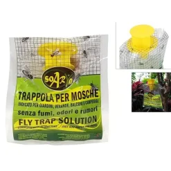 SET 12PZ TRAPPOLA PER MOSCHE INSETTI CON ESCA NATURALE ECOLOGICA SICURA UMANI ANIMALI 639719A