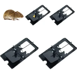 SET 4PZ TRAPPOLA PER TOPI GRANDI PICCOLI FACILE DA USARE PUÒ ESSERE RIUTILIZZATA
