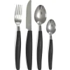 SET SERVIZIO DI POSATE 24PEZZI PER 6 PERSONE IN ACCIAIO INOSSIDABILE COLORE NERO