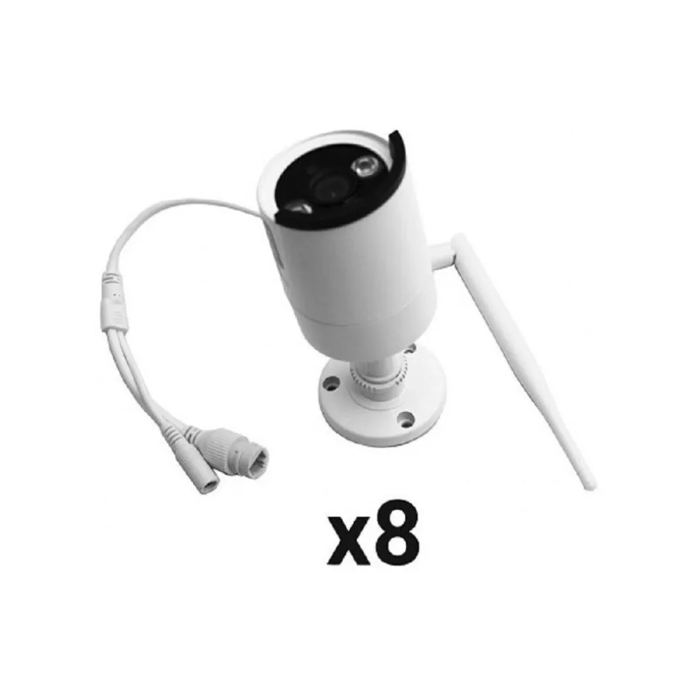 SET SISTEMA DI REGISTRAZIONE SORVEGLIANZA CCTV INTEGRATO 8 TELECAMERE 4K Q-S8PRO