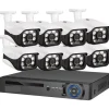 SET SISTEMA DI REGISTRAZIONE SICUREZZA CCTV HD Q-S80 CON 8 CANALI TELECAMERE 4K