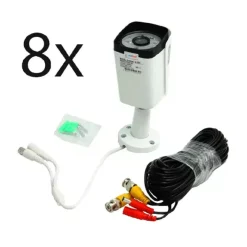 SET SISTEMA DI REGISTRAZIONE SICUREZZA CCTV HD Q-S80 CON 8 CANALI TELECAMERE 4K