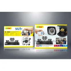 SET SISTEMA DI REGISTRAZIONE SICUREZZA CCTV HD Q-S80 CON 8 CANALI TELECAMERE 4K